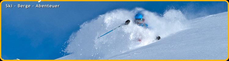 Ski-Berge-Abenteuer
