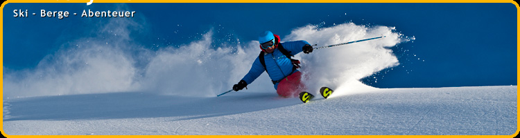 Ski-Berge-Abenteuer
