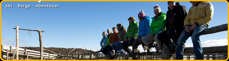 Ski-Berge-Abenteuer